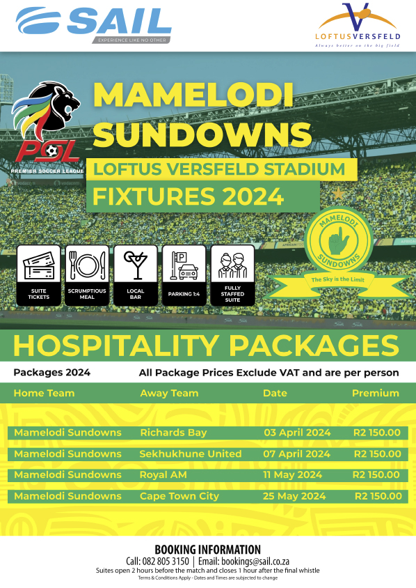 Mamelodi Sundowns Fixtures 2024 15 March 2024 Flyer